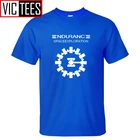 Мужские футболки с героями мультфильма Звездная выносливость, космическое ремесло, Кристофер Нолан, новые хлопковые футболки на заказ