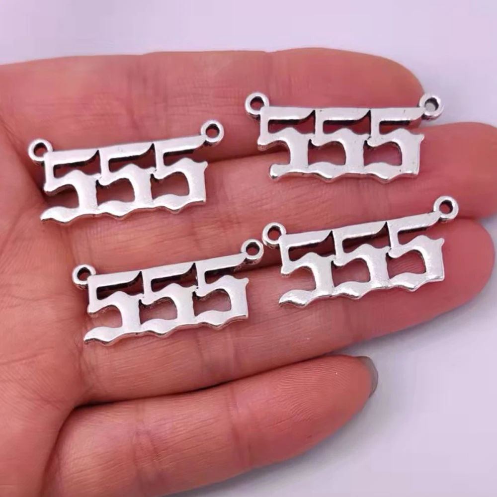 

5 шт., минималистичные Подвески с цифрами и ангелом