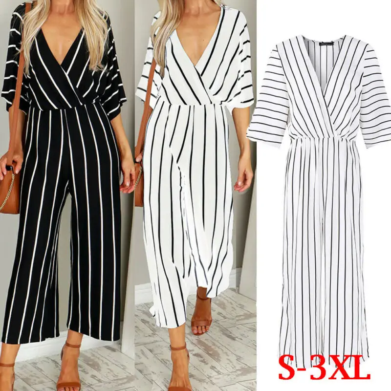 

Hirigin Women Casual Summer Playsuit Bodycon Party Jumpsuit Romper wide leg Trousers Jumpsuits female romper