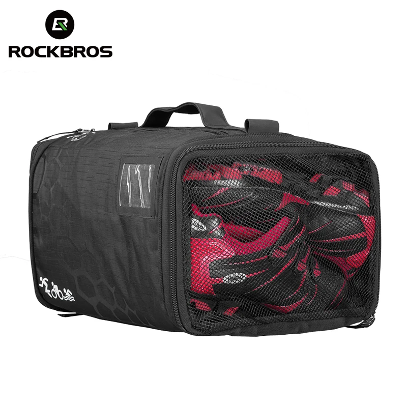

ROCKBROS Bicycle Bag Waterproof High Capacity Triathlon Bag Bicycle Backpack with Rain Cover Outdoor Sports Bag Training Gym Bag