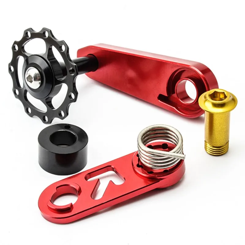 

Tensioner Rear Derailleur Guide Cycling Speed Aluminum Alloy Bicycle Tensioner Folding Bike Bicycle Single Speed Chain Tensione