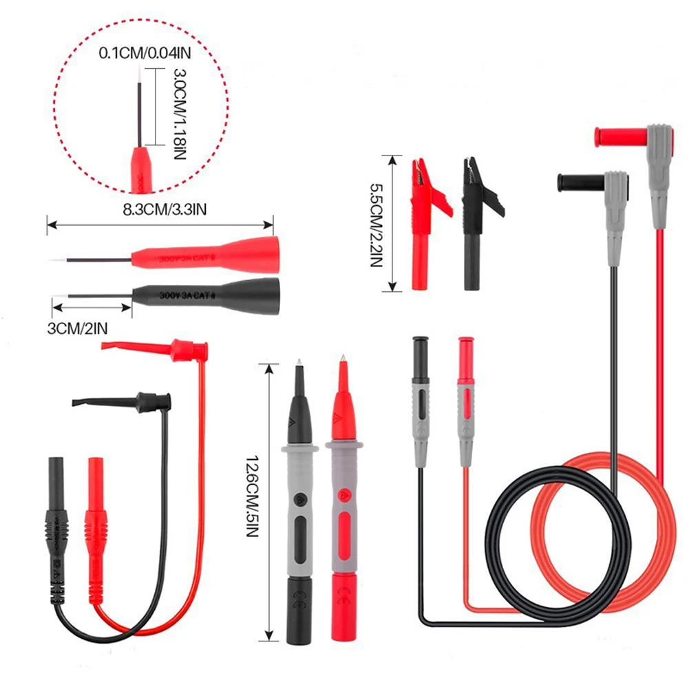 

Electronic Multimeter Leads for Fluke Test Probe Multimeter Test Leads Multifunctional Combined Test Bar Test Leads Diagnostic