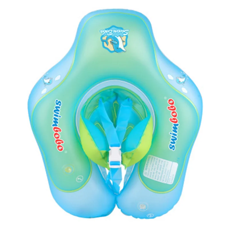 

Infants Inflatable Baby Swimming Float Ring with Bottom Support and Swim Buoy Floats Help Baby Learn to Kick and Swim