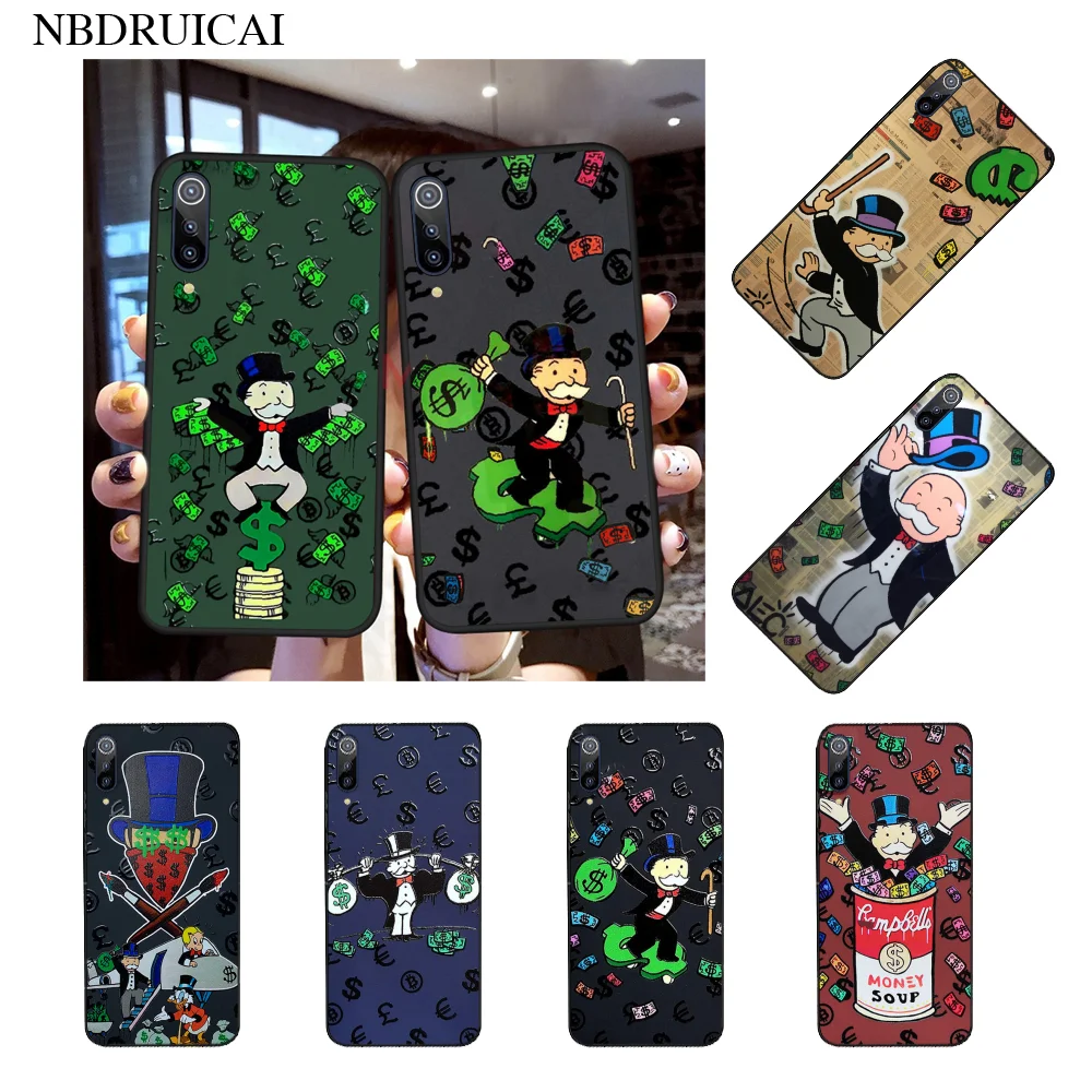 NBDRUICAI роскошный мультяшный доллар Монополия силиконовый чехол для телефона Xiaomi 8