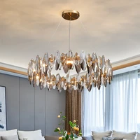 modern crystal chandelier luxury led chandelier home decor led lighting living room dining room lighting fixtures