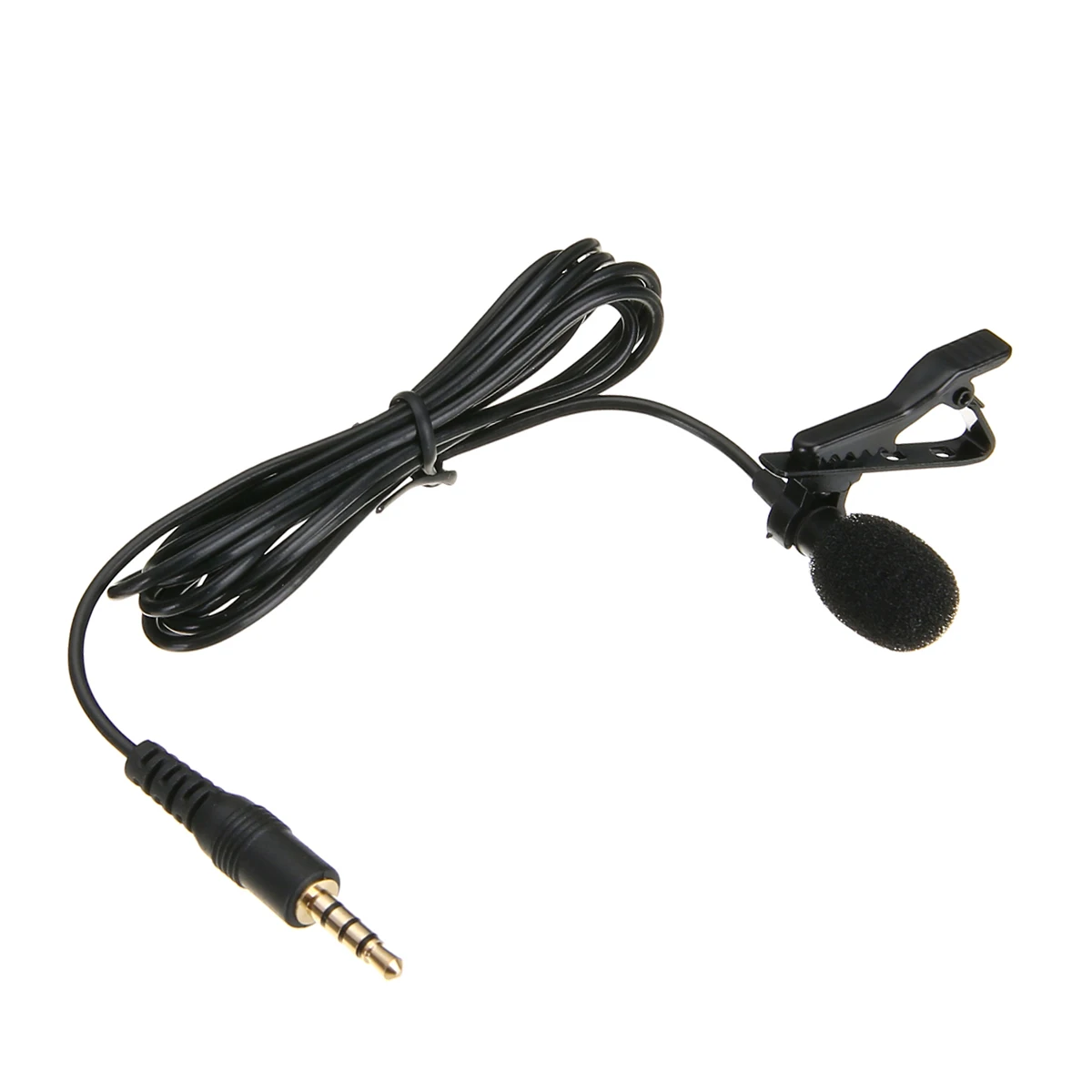 

1Pc Microphone Lavalier Lapel Clip-on Omnidirectional Microphone Condenser Wired Mic For Smart Phone Laptop Computer