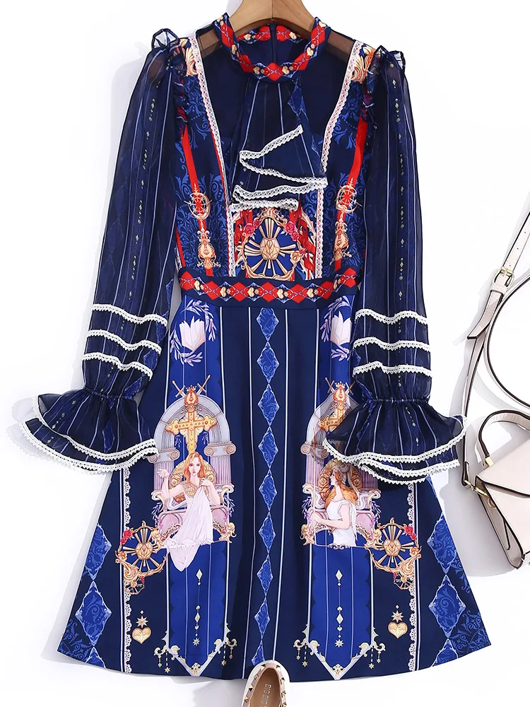 

quality ZK01334 High New Fashion Women 2021 spring Luxury famous Brand European Design party style Dress