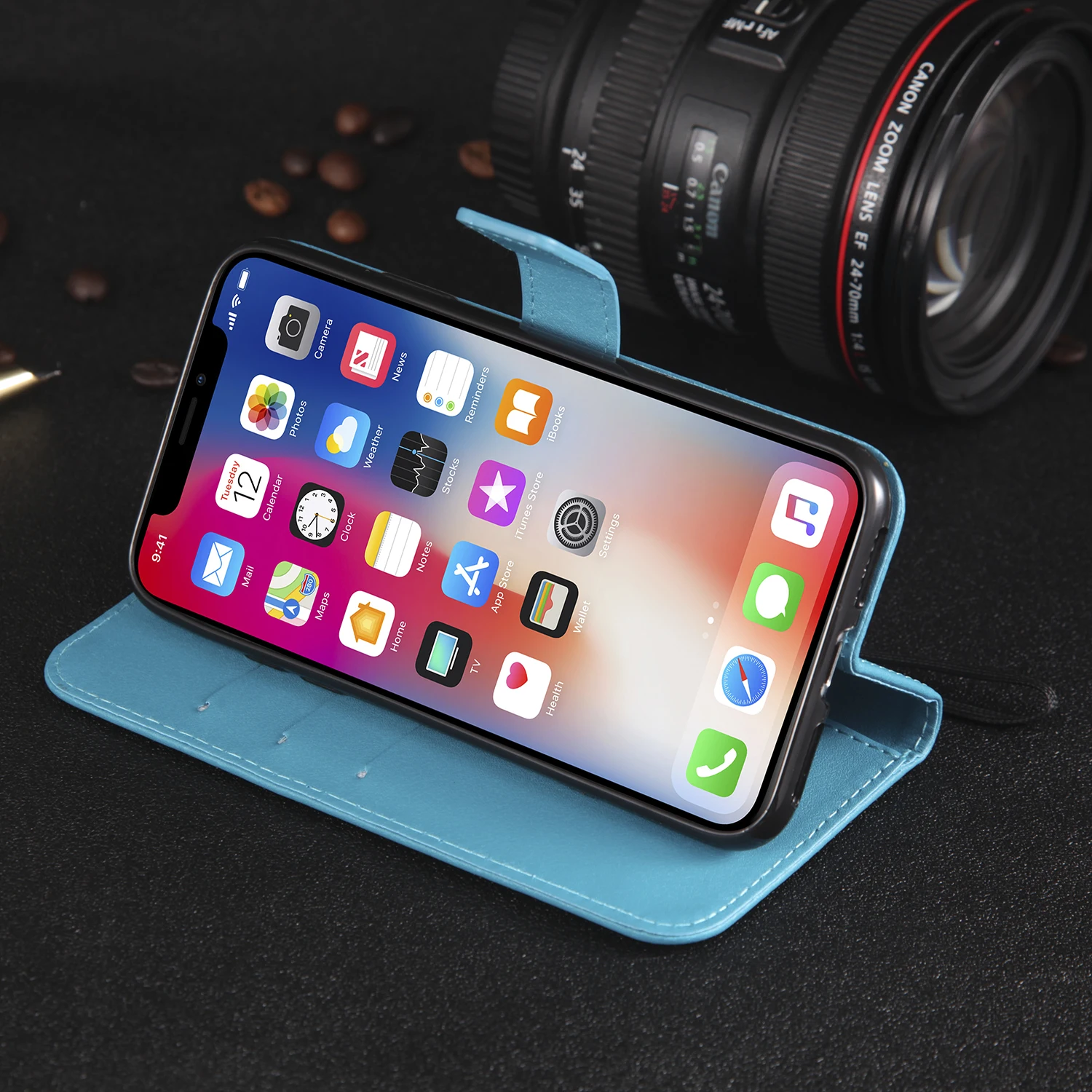 Кожаный флип-чехол для iPhone 13 12 11 Pro Max Mini 7 8 6 6S Plus 5 SE 2020 XR X XS | Мобильные телефоны и