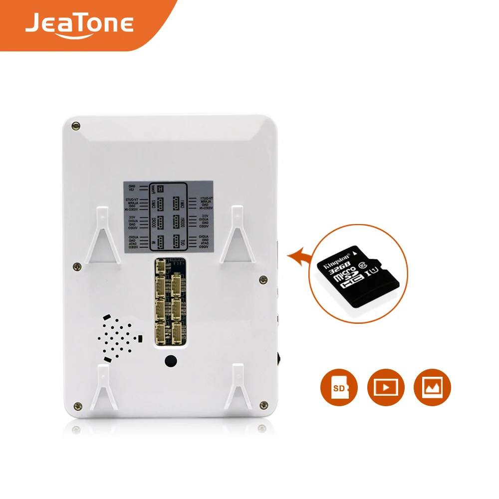 Видеодомофон JeaTone проводной видеодомофон с TFT дисплеем 4 дюйма для домашней