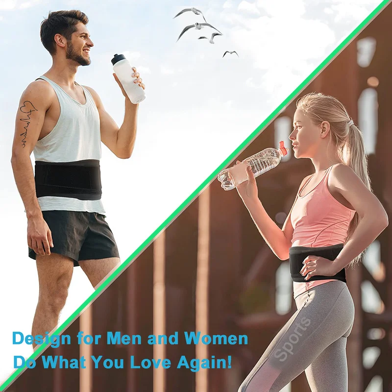 

MTATMT Adjustable Waist Tourmaline Self heating Magnetic Therapy Back Waist Support Belt Lumbar Brace Massage Band Health Care