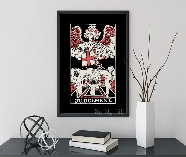 

Trial Tarot Three-color Printing Three-color Oil Painting On Canvas Interior Art Decoration