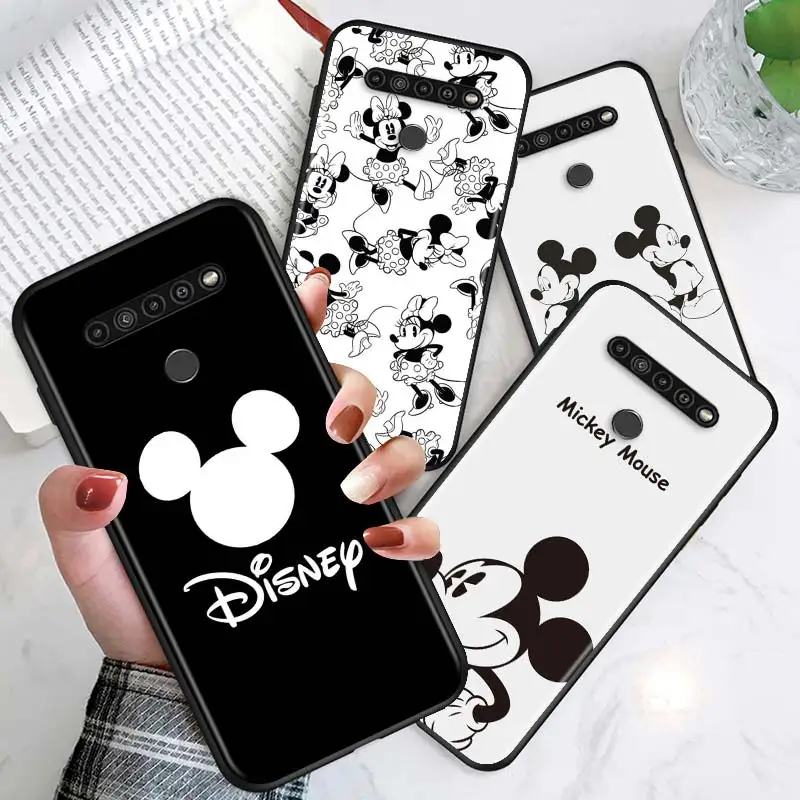 

Mickey black and white For LG Q60 V60 V50 S V40 V30 K92 K42 K22 K71 K61 K51S K41S K30 K20 2019 G8S G8 X ThinQ Phone Case