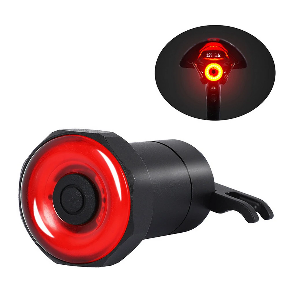 

Bicycle Smart Flashlight IPX6 Waterproof LED Charging Auto Start/Stop Brake Sensing Bike Taillight Universal Bike Rear Light