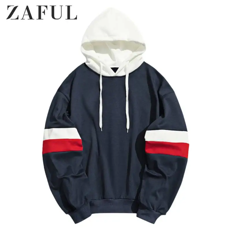 Женская толстовка на завязках ZAFUL разноцветная Толстовка в стиле пэчворк осень и