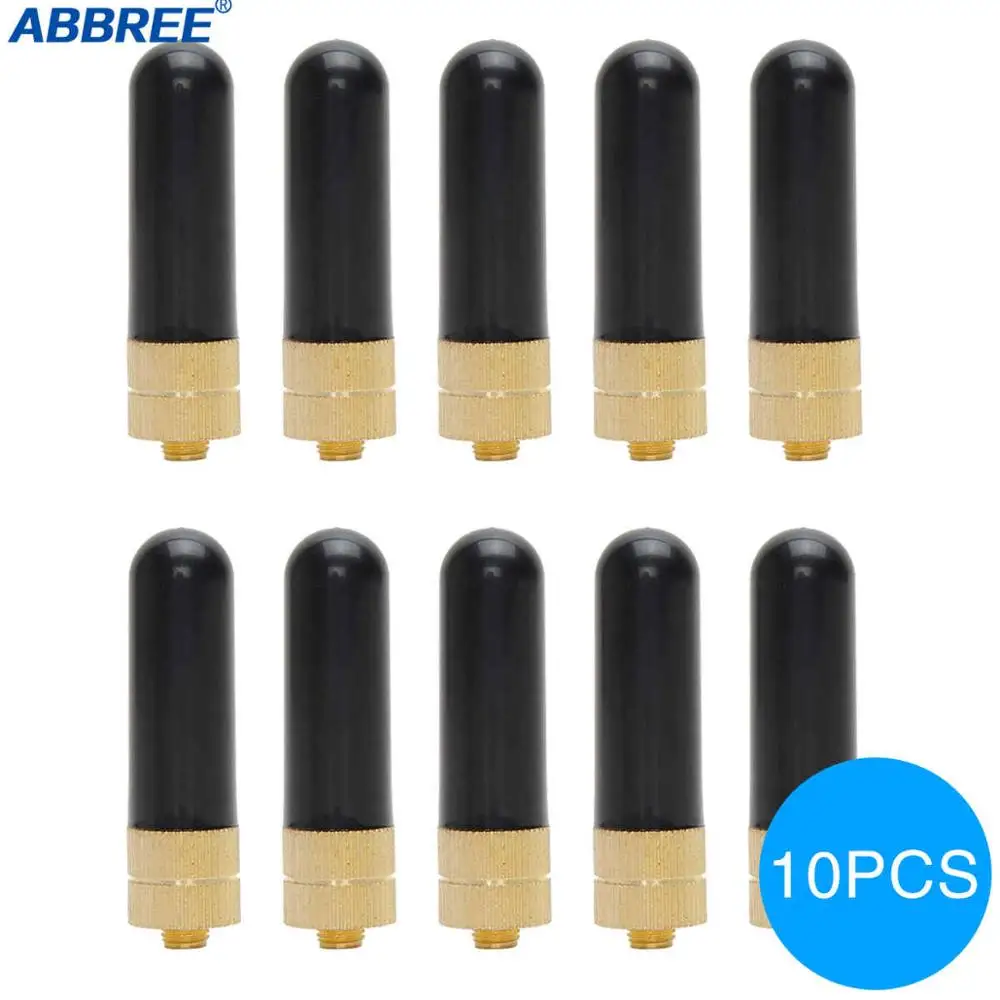 10 шт. ABBREE AR805S Женская Двухдиапазонная мини антенна VHF/UHF для Baofeng Φ 888S|Запчасти и