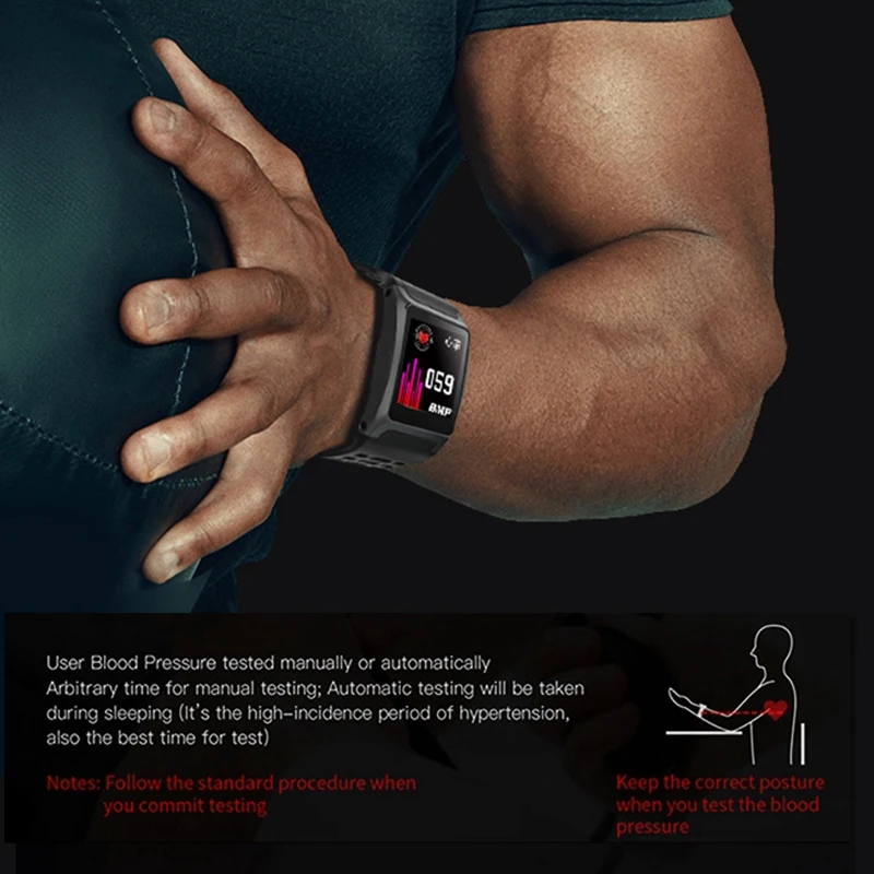 

NORTH EDGE Smart Bracelet Band Heart Rate Monitor Blood Pressure IP67 Fitness Tracker Wristband Smart Watch