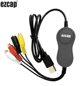 EzCAP 159 USB 2,0 Аудио Видео Запись карта CVBS Композитный S-Video Recorder для V8 Hi8 DVD VHS DVR TV Camcorder