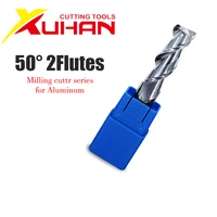 4mm hrc50 2 flute cutting aluminium wood copper processing cnc router tungsten steel sprial bit milling cutter carbide end mill