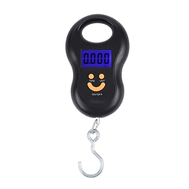 

Portable Digital Luggage Scale With Comfortable Handle Hook 110lb/50kg For Fishing Luggage Steelyard Hanging Electronic Scale