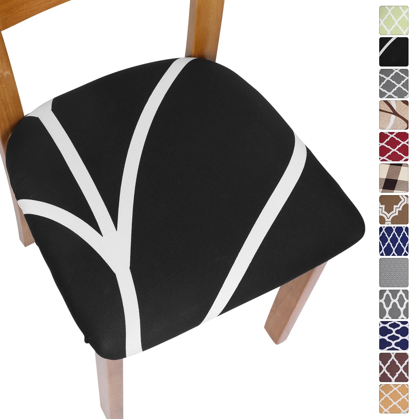 

1/2/4/6Pcs Stretch Chair Seat Protector Covers Removable Slipcover Seat Case Living Room Kitchen Stretch Dining Chair Cover