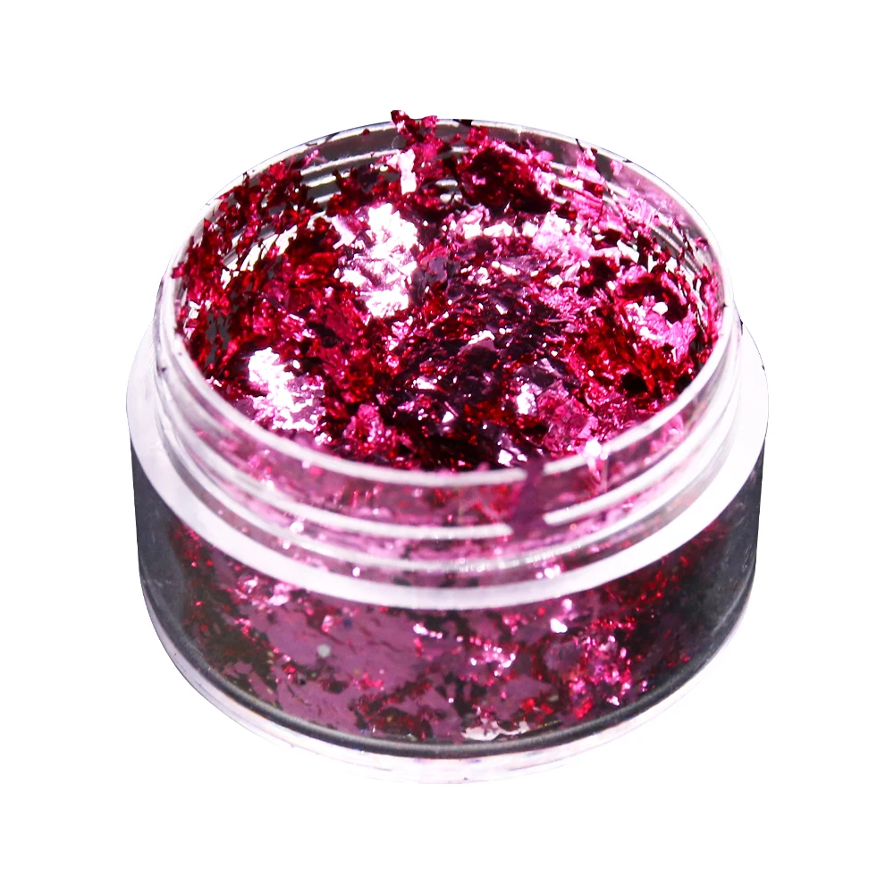 Имитация золотой фольги хлопья в ногтях украшение живопись рамка художественное