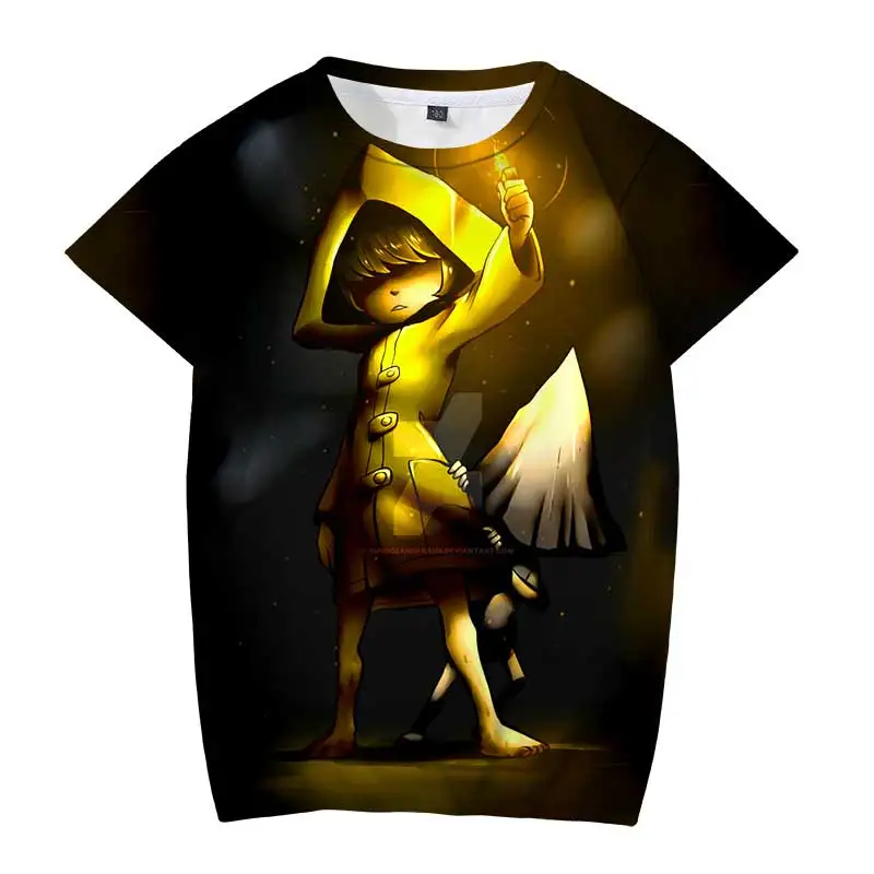 

Summer Kids Little Nightmares 2 T-shirts Children Cartoon Anime 3D T Shirts Camiseta Boys Girls Teens Toddler Tshirts Tee Tops