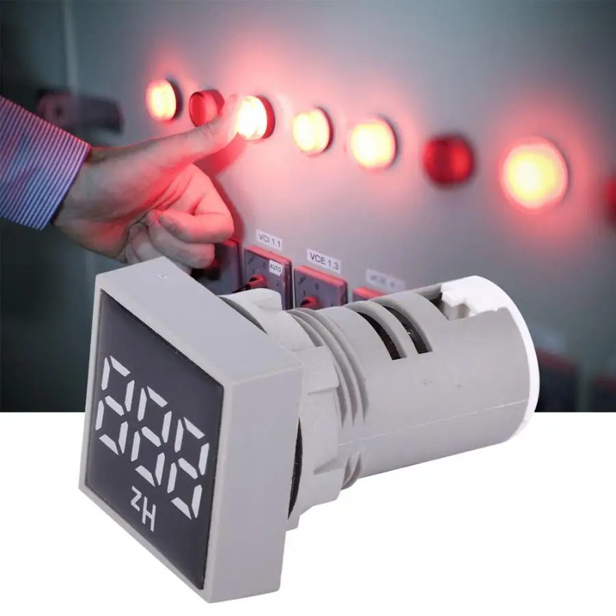 Частота индикатор квадратный 20 75 Гц цифровой Дисплей светодиодный светильник