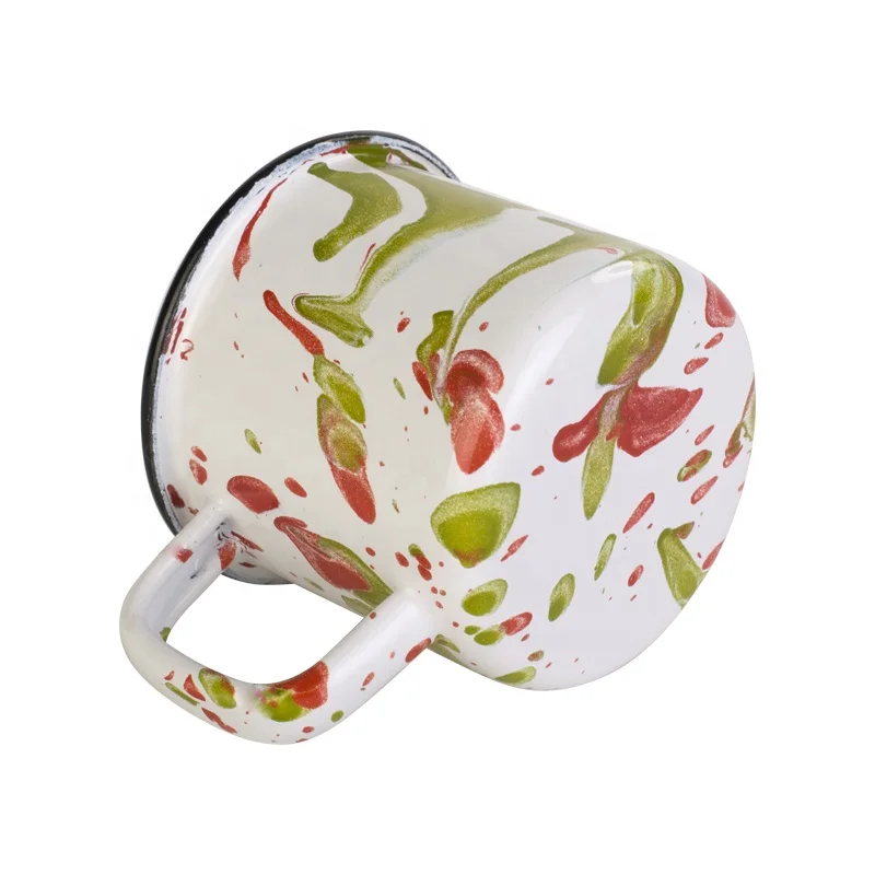 8 унций белая молочная кружка с полой ручкой изготовленный на заказ логотип