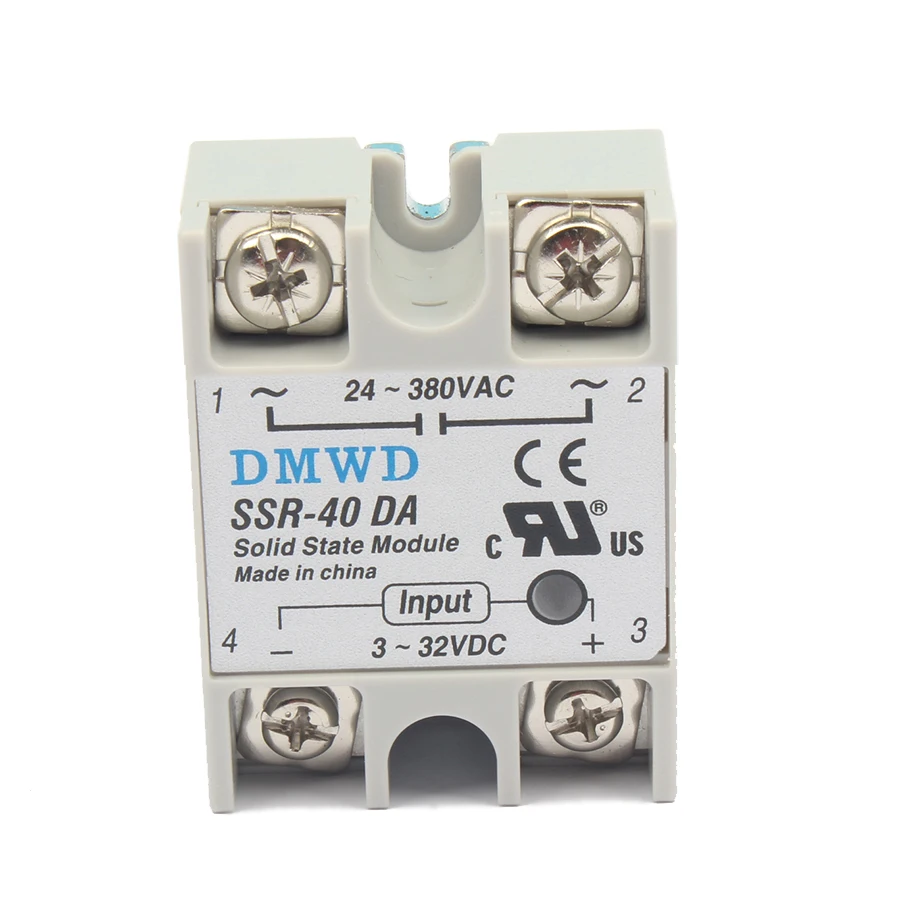 Твердотельные реле SSR-10DA SSR-25DA SSR-40DA 10A 25A 40A на самом деле 3-32 В постоянного тока в переменный 24-380V AC SSR 10DA 25DA 40DA DMWD