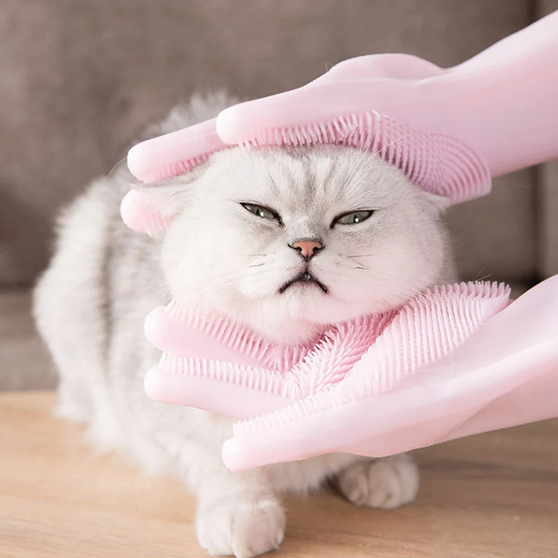 [Обновленная версия] перчатка для ухода за домашними животными Массажная щетка