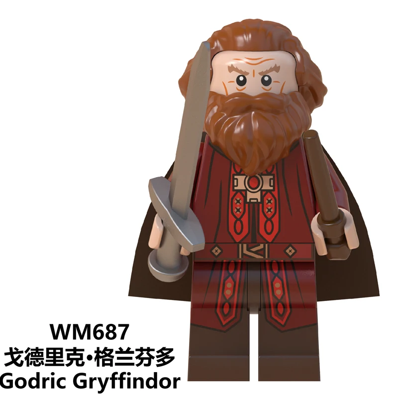 WM687 Harrys potteres Дамблдор Orion Нарцисса Салазар Слизерин Ровена Griffindor Хагрид, строительные блоки, игрушки для малышей в подарок WM679 - Цвет: WM687