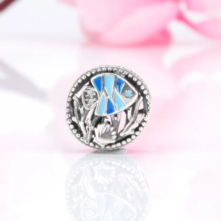 

Original 925 Sterling Silver Bead New Summer Undersea World Beads Fit Pandora Women Bracelet & Necklace Diy Jewelry