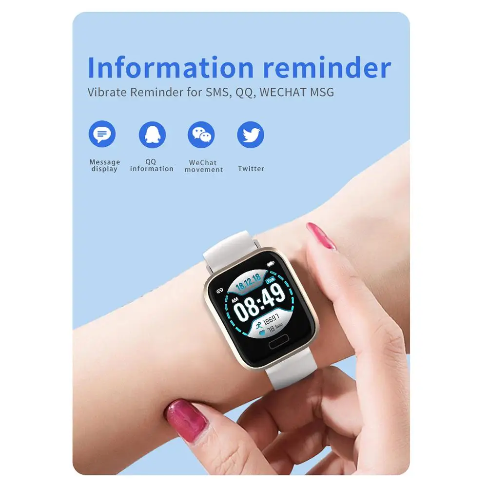 

P30 Smart Watch Bluetooth Step Counter Waterproof Call Reminder Smart Bracelet Heart Rate Blood Pressure Sleep Monitoring