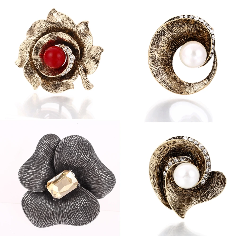 

Винтажные золотые Цвет стразы цветок брошь в виде сердца для женская брошь на булавке платье пальто аксессуар леди подарки, модное ювелирно...