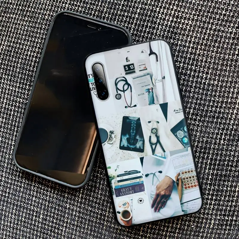 Медсестры "медицина" черный резиновый мобильный телефон чехол для Samsung