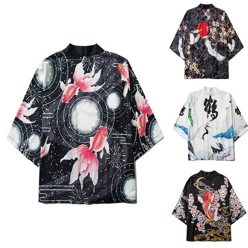 Мужские и женские японские кимоно кардиган 2020 Лето пара Солнцезащитная тонкая