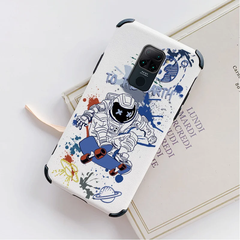 

Cool Soft Astronaut Cartoon Phone Case For Redmi 10X4G 10X5G 10XPro 9 9a Redmi Note 8 8Pro 7 7Pro Redmi K30 K20 Silicone Cover