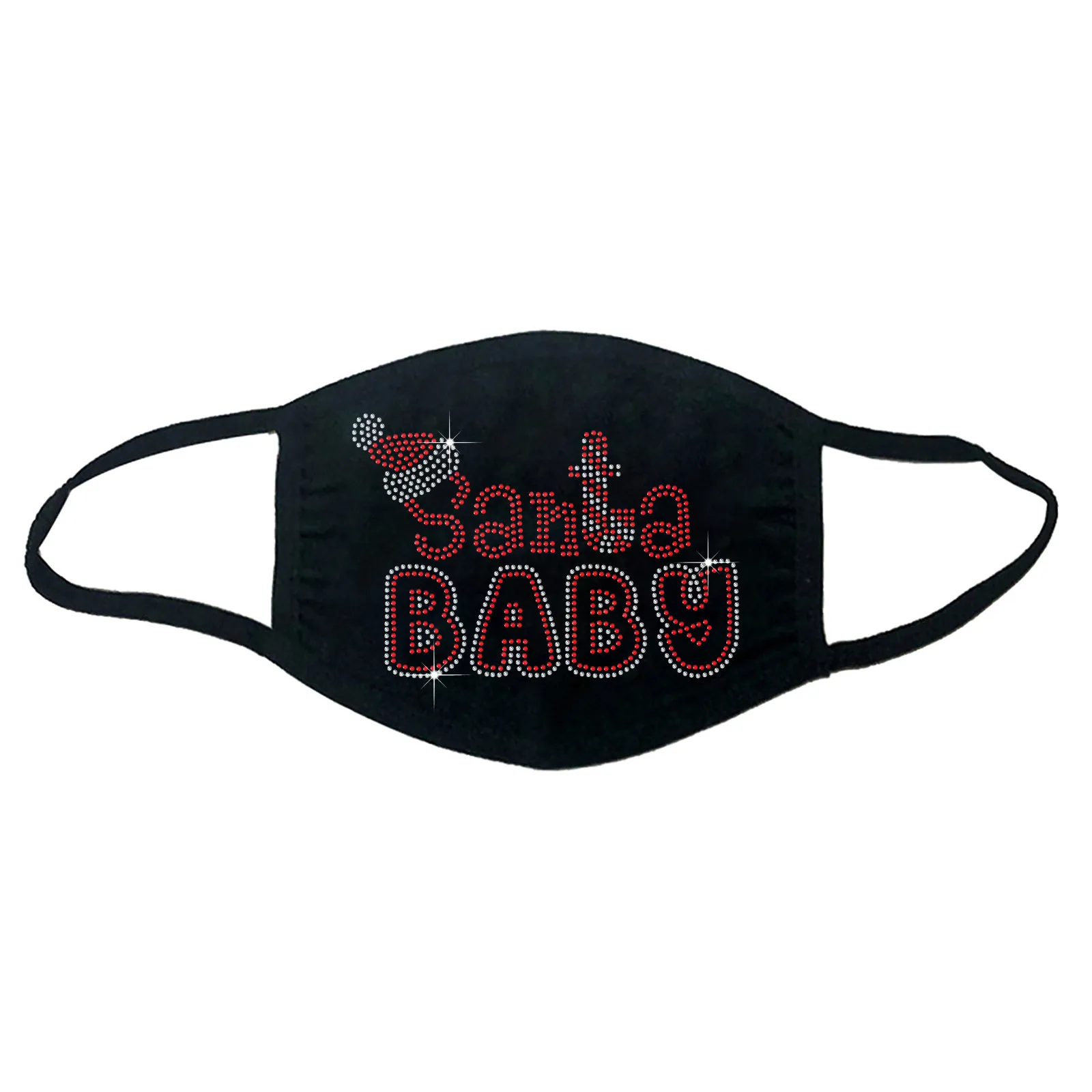 

Fashion Ice Cotton Drill Christmas Print Breathable Face Mask Windproof Women Reusable Outdoor Protection Mask mondkapjes #128