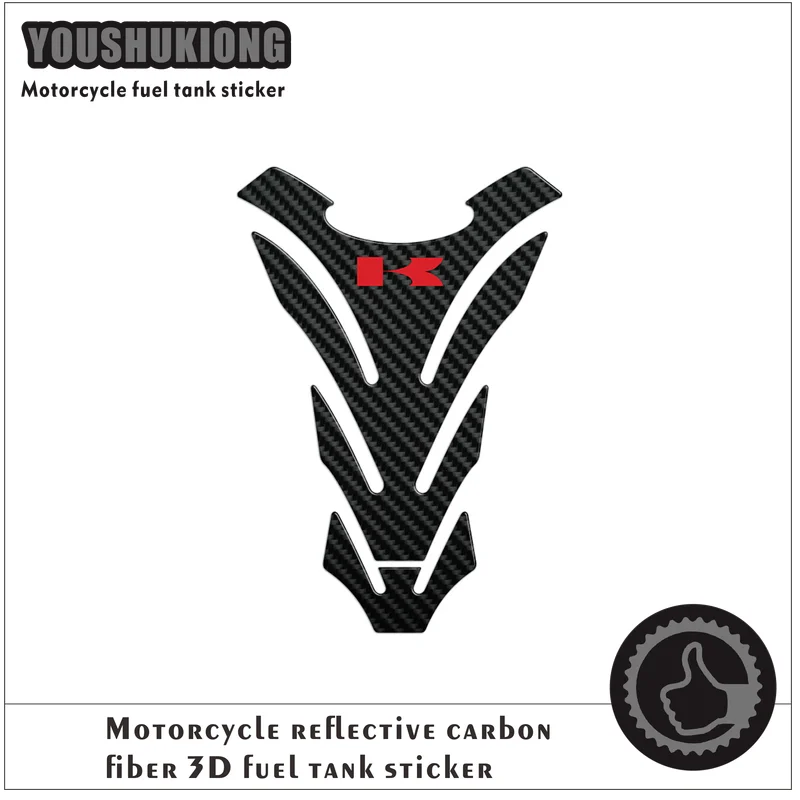 

Motorcycle Carbon Fiber Brazing Gel Fuel Oil Tank Pad Fish Bone Protector Decals Sticker For Kawasaki Ninja 250 300 400 650 1000