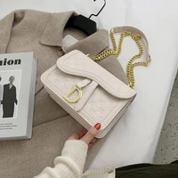 female printed letters pattern shoulder bags women luxury chain crossbody bag lady purses handbags hang decoration brand design