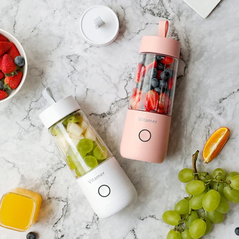 

350Ml Mini Portable Electric Fruit Juicer Rechargeable Smoothie Maker Blender Machine Sports Bottle Juicing Cup