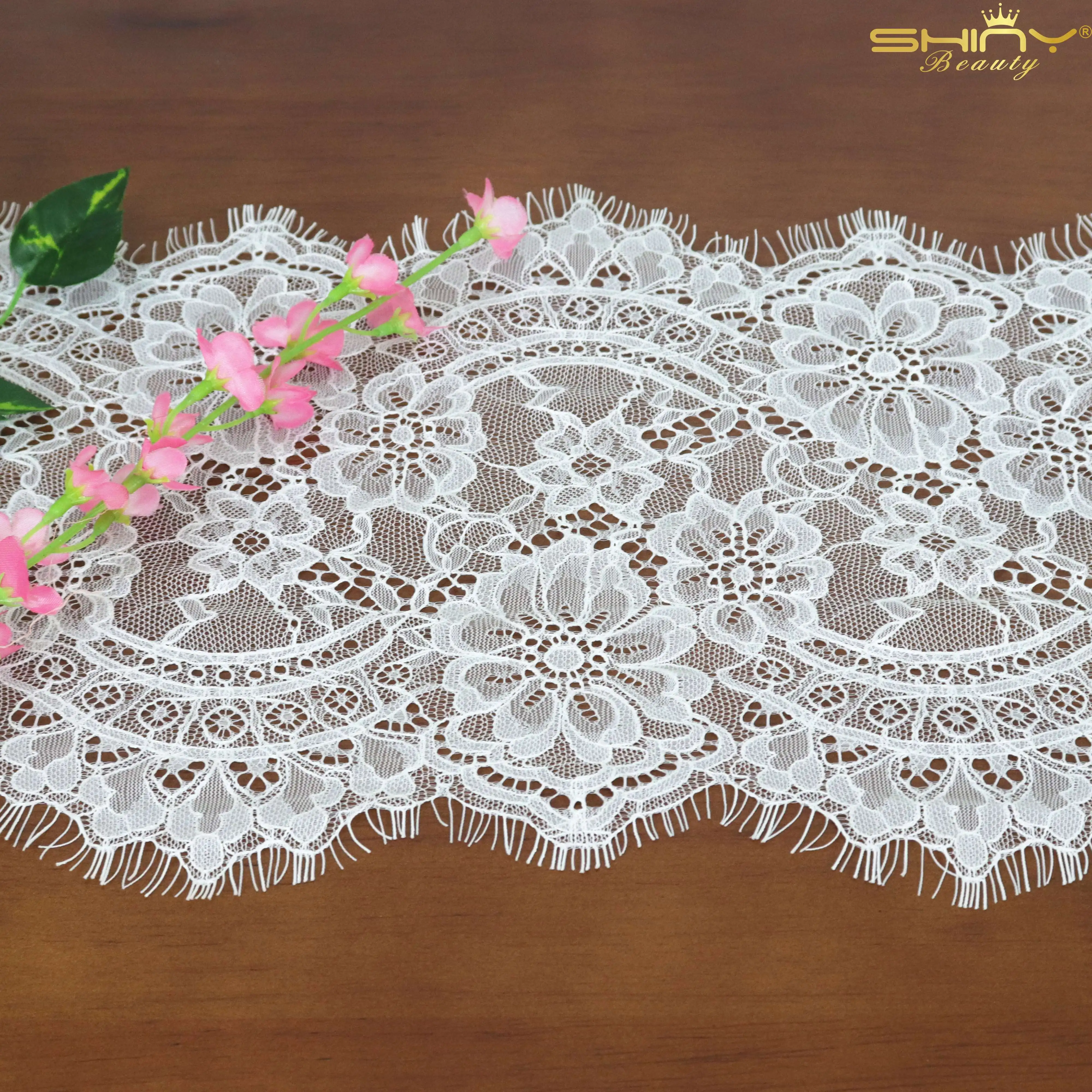 Белая прозрачная ткань кружевной настольный бегун 5 упаковок домашний