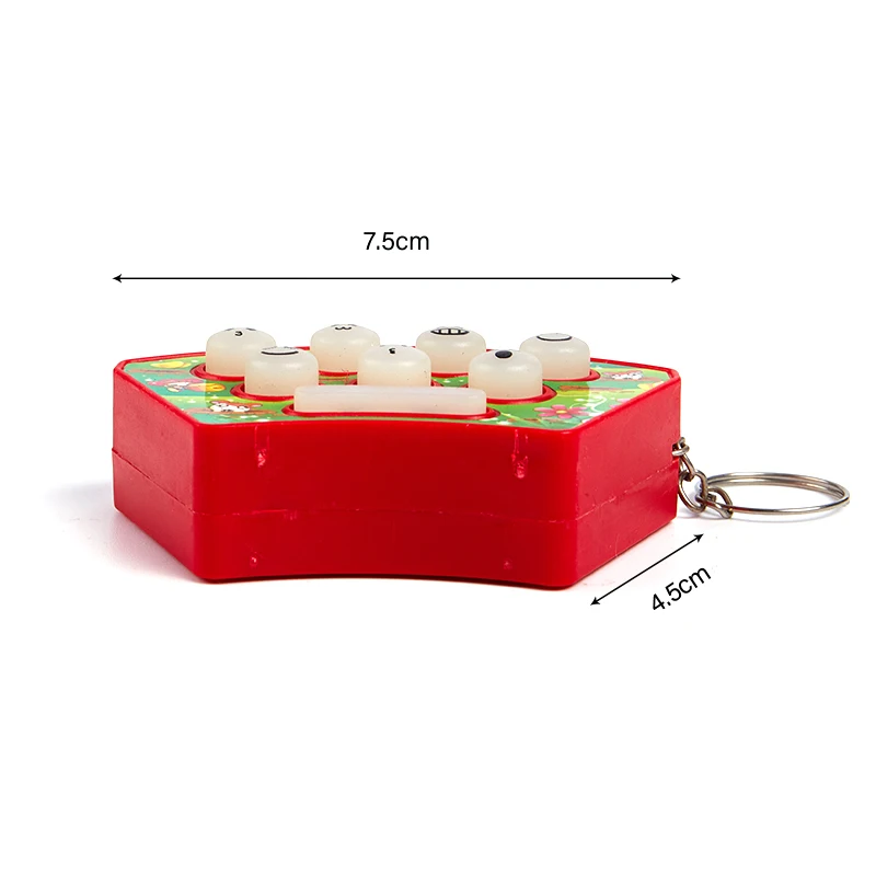 

New Fun Mini Gopher Children's Palm Hands-on Speed Game with Light Music Puzzle Kids Toy Gift