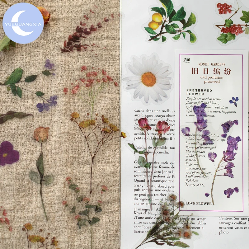 YueGuangXia Botany старые наклейки Дневник для скрапбукинга ретро дневник пуля игрушка