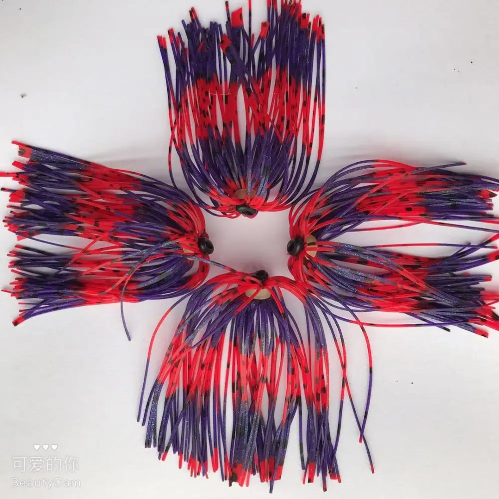10 Bundles Silicone Rubber Skirt Trailer Replacement for Slider Jigs Tai Kabura Octopus Madai Squid Snapper Jigging Fishing Lure | Спорт и