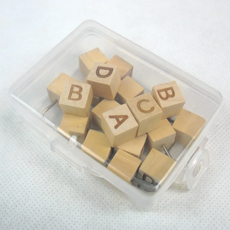 20 шт. деревянная палочка для большого пальца декоративная булавка квадратная