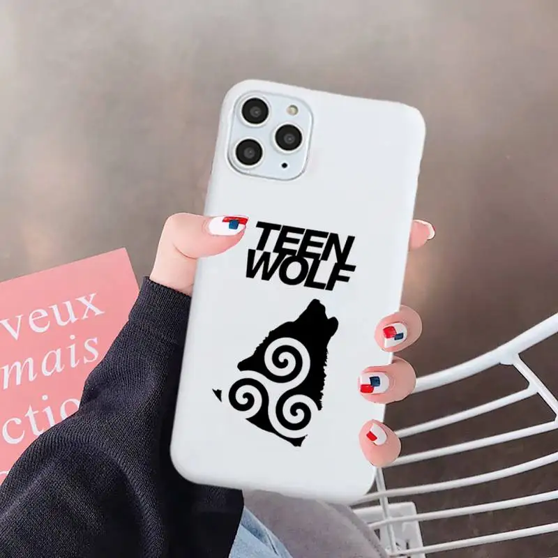 

Teen Wolf Derek Hale Stilinski 24 fundas Phone Case Candy Color for iPhone 6 7 8 11 12 s mini pro X XS XR MAX Plus