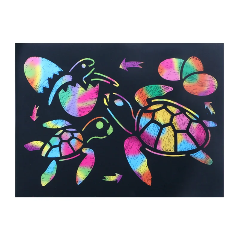 Комплект из 4 предметов Трафареты моря для черепах и лягушек картина шаблон DIY