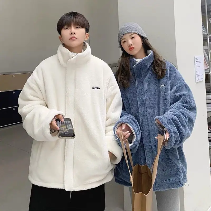 Autumn and Winter New Warm Down Jacket Loose and Simple Korean Version of All-match Printing Fashion Trend Down Jacket