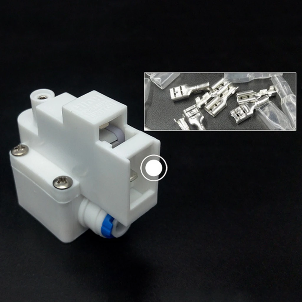 

High Pressure Switch Plastic White For Pump RO Water Fitlers Reverse Osmosis Tank with Quick Connect